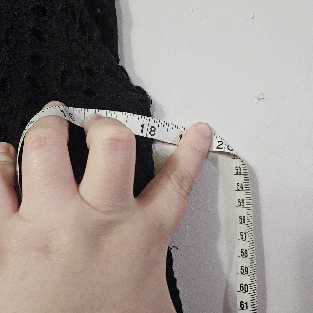 Andree V Neck Black Eyelet Dress! - Picture 4 of 5